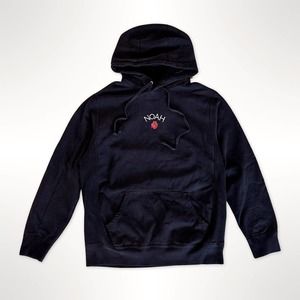 NOAH Embroidered Rose Hoody